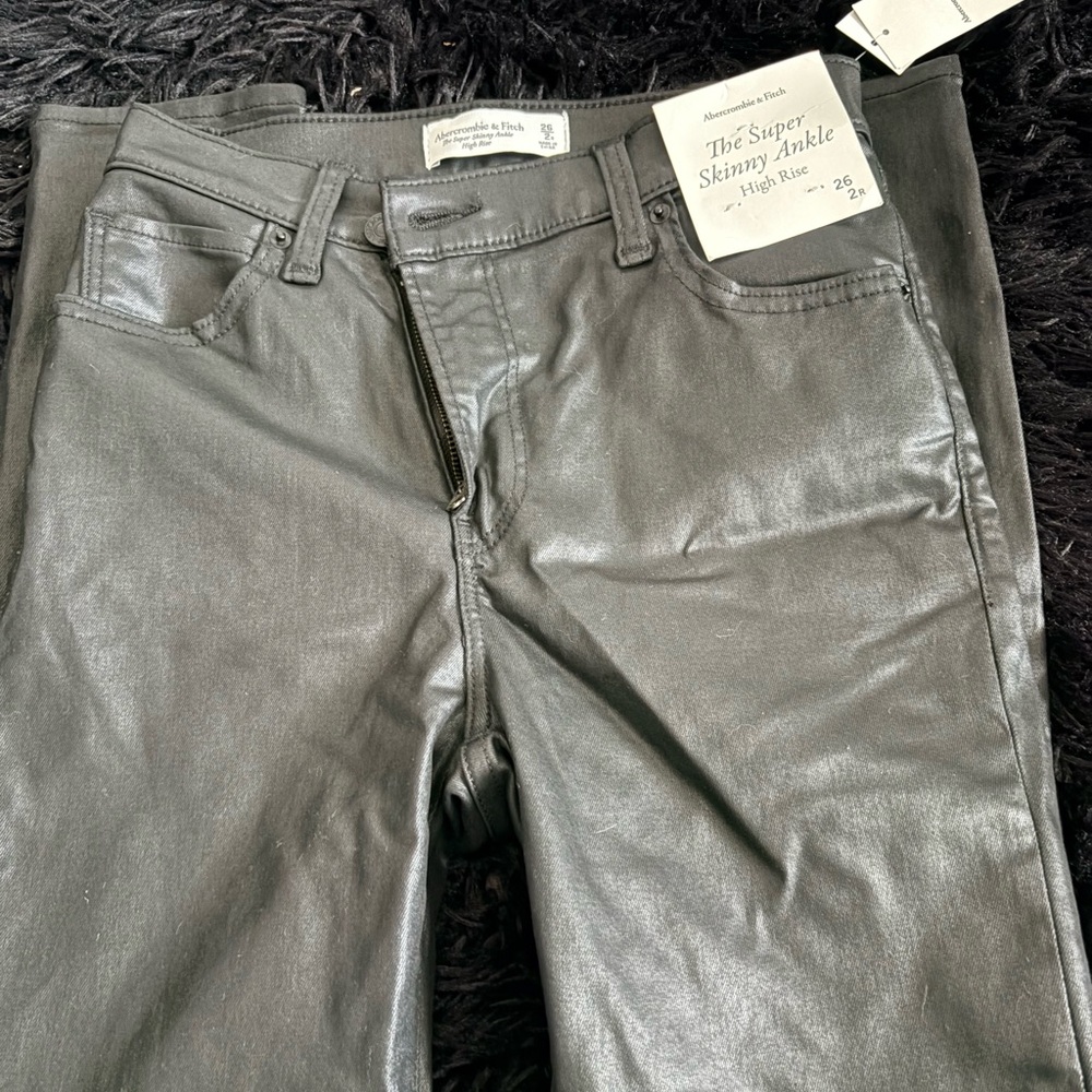 Black  High Rise Skinny Ankle Jeans